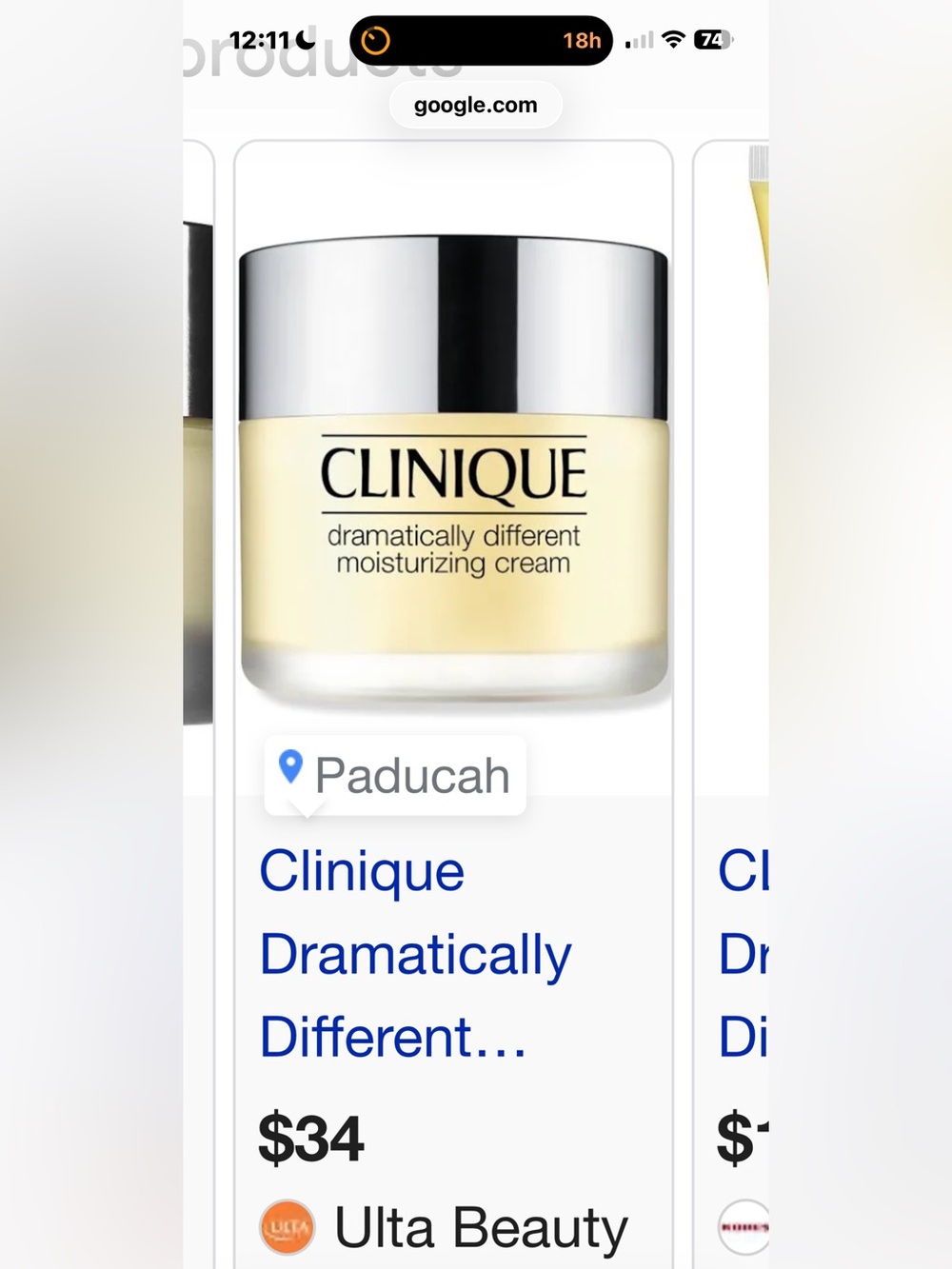 NWT $34 Clinique 1.7oz Dramatically Different Moisturizing Cream (SALE!)